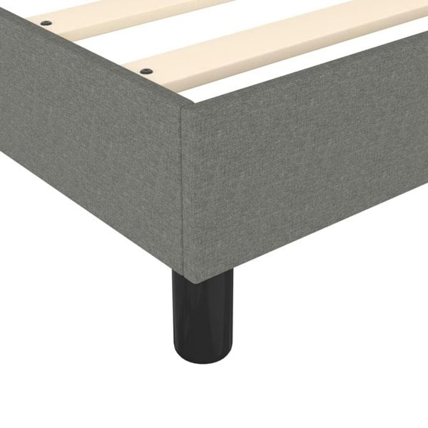 Berkfield Box Spring Bed Frame Dark Grey 180x200 cm 6FT Super King Fabric