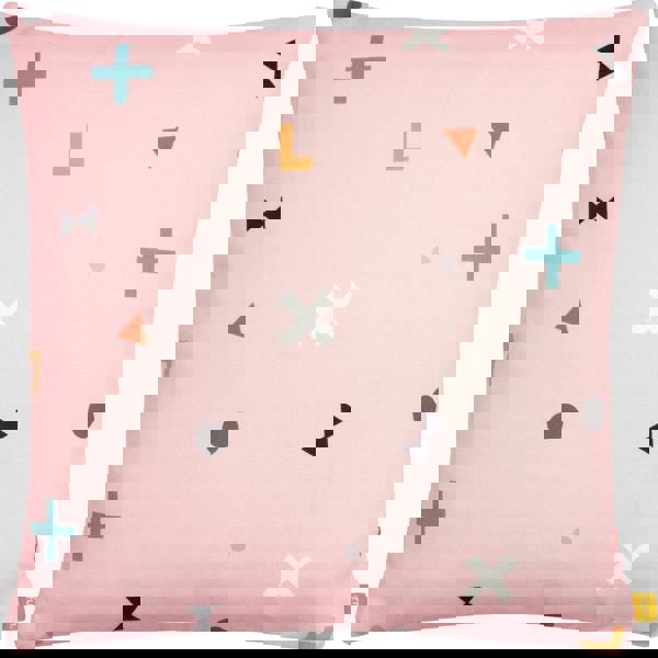 Furn Bitsa Recycled Cushion Cover - Blush Pink/Grey