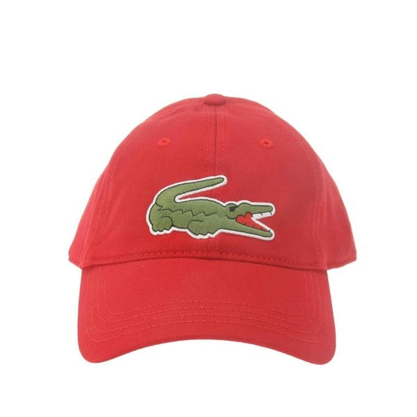 Lacoste Unisex Adult Adjustable Cotton Twill Baseball Cap - Red