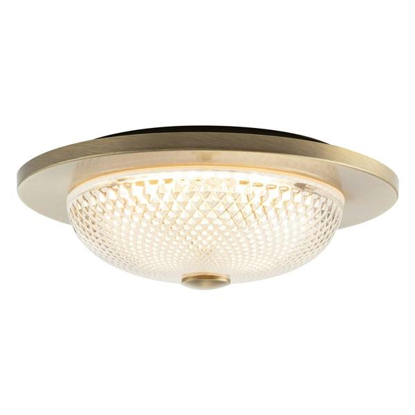Modern Bathroom Ceiling Light Fitting with Clear Diamond Effect Glass Image 5