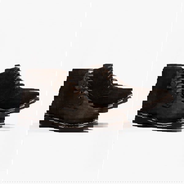 Popps RANGER Mens Desert Boots Dark Brown