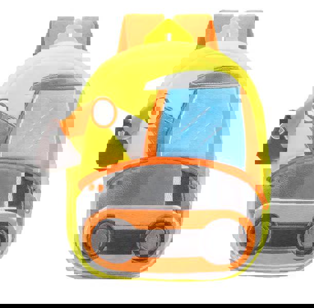 ANYKIDZ 3D Yellow Excavator School Backpack - Kids Construction Vehicle Bag