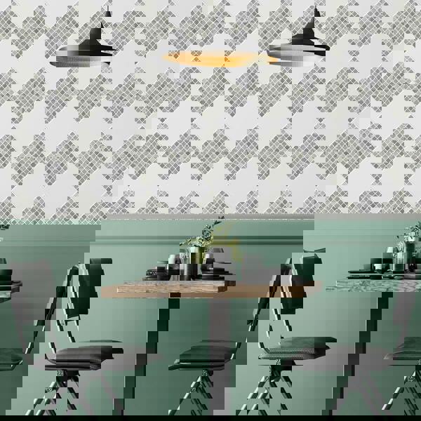 WT1591 - Natural Grey Limestone Mosaic Wall Tile Sticker Set - 15 x 15 cm (6 x 6 in) - 24 pcs