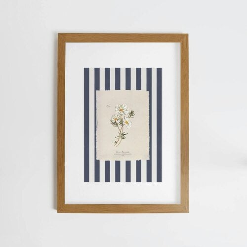 Joules Dancing Cosmos A2 Wood Frame | Blue