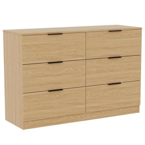 Vida Designs Trega 6 Drawer Chest, Black