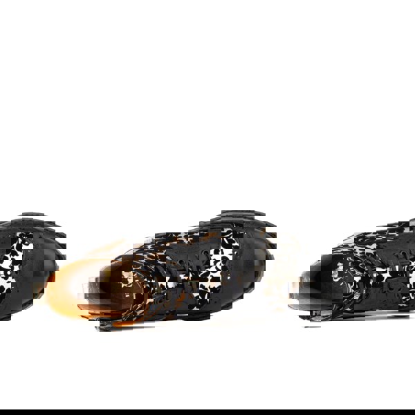 Embassy London Hatter - Black Rose Gold - Women's Italian leather higher ankle boot with rubber sole