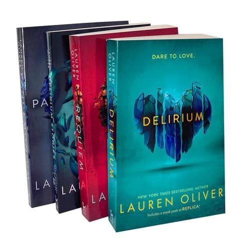 Lauren Oliver Delirium The Complete 4 Book Set Delirium, Pandemonium, Requiem, Delirium Stories