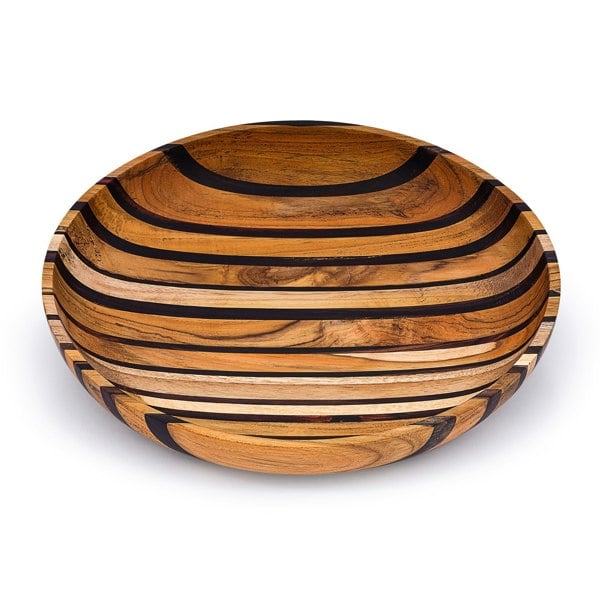 Artisan Upcycled End Grain Fruit Bowls (2 Patterns & 2 Sizes Available) by Paguro Upcycle