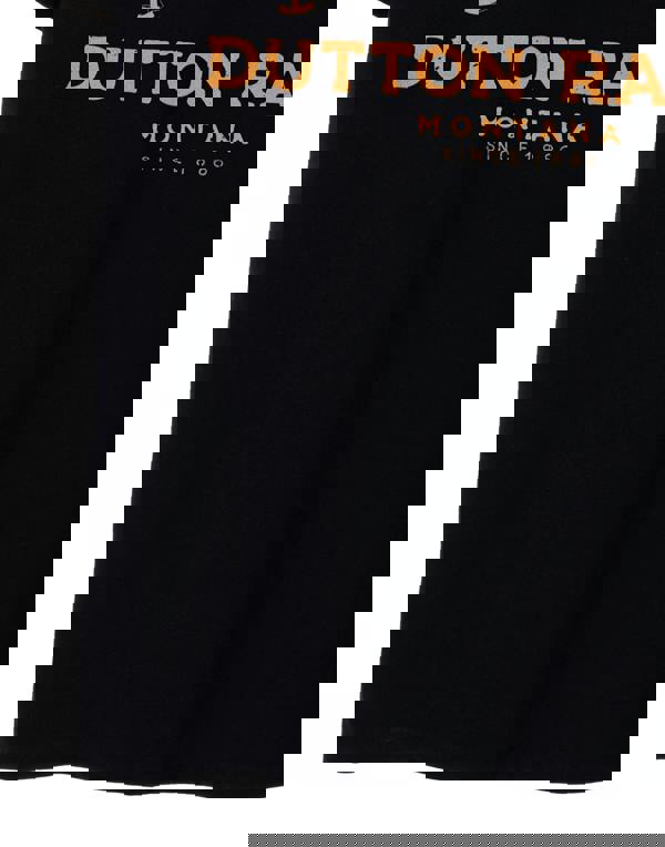 Yellowstone Mens Black Dutton Ranch Short Sleeved T-Shirt