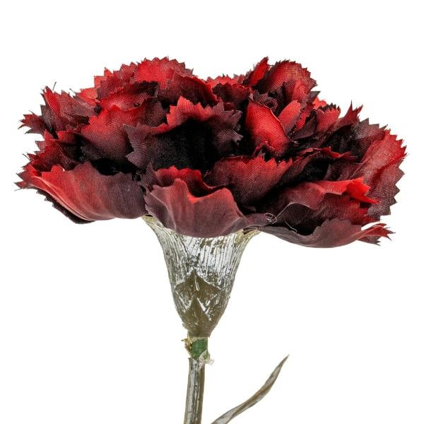 Hill Interiors Carnation Artificial Flower - Burgundy - 