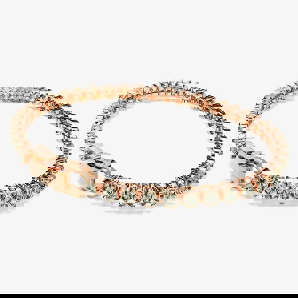 Swarovski Imber Rose Gold Tone Plated Black Crystal Tennis Bracelet 5734240