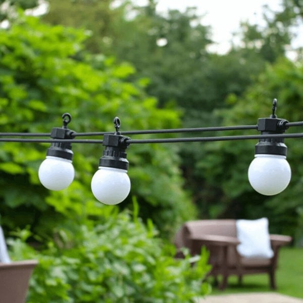 Lighting Legends 43M / 141FT Classic Festoon LED Outdoor String Lights Warm White