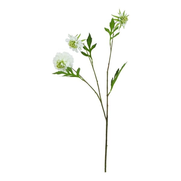Hill Interiors The Natural Garden Collection Scabious Stem Artificial Plant - White