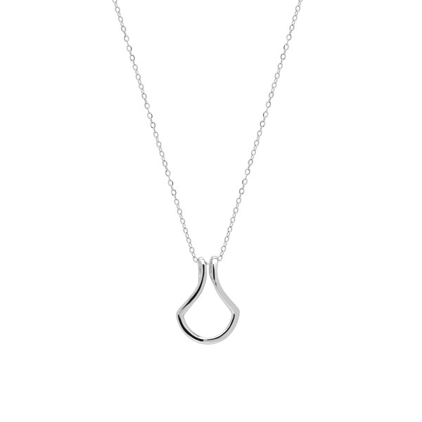 Spero London Horseshoe Ring Holder Necklace in Sterling Silver