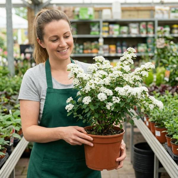 Spiraea nipponica Snowmound - 2L Pot The Rose Press Garden