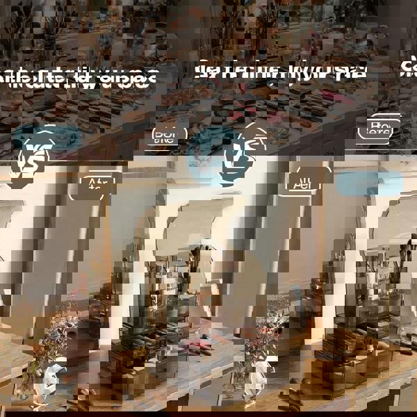 ilus Makeup Storage Organiser Acrylic Cosmetics Organizer Beauty Storage Box