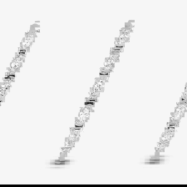 T. H. Baker 9ct White Gold 0.33ct Brilliant Cut Diamond Half Eternity Ring 50M02W/33-10