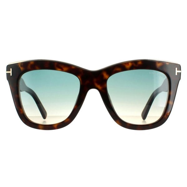 Tom Ford Sunglasses Julie FT0685 52P Dark Havana Green Gradient