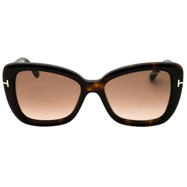 Tom Ford Ft1008 52F Dark Havana / Gradient Brown Sunglasses One Size