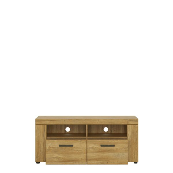 Wyld Haus Larkwood 2 Drawer Grandson Oak TV Media Cabinet
