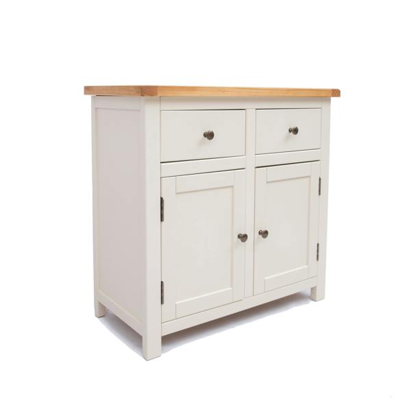 Cabinet Bits Maggiori Off White 2 Drawer 2 Door Sideboard Brass Knob