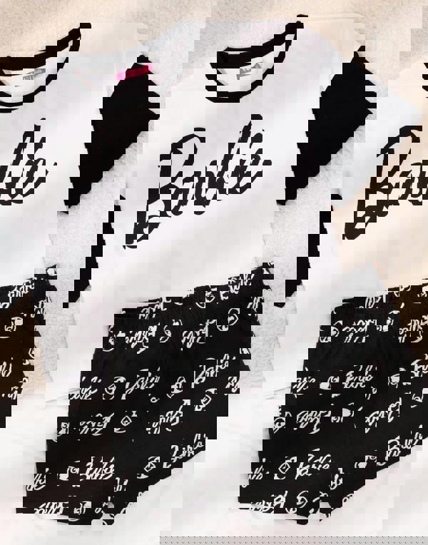 Barbie Womens Multicoloured Short Sleeve Short Leg Pyjama Set