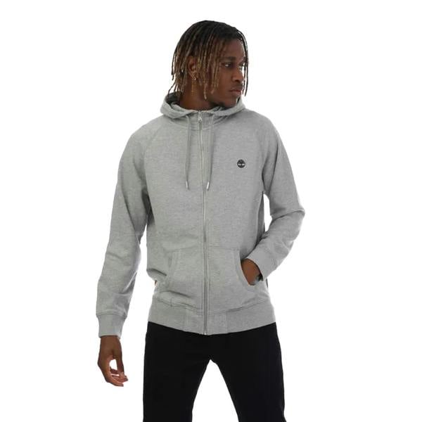 Timberland Mens Exeter River Full Zip Hoodie - Grey Heather - 