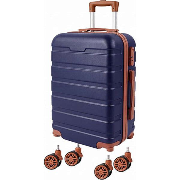 Leaper 20" ABS Carry-On Luggage with Removable Wheels & TSA Lock
