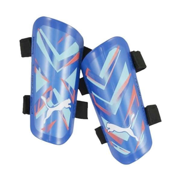 Puma Ultra Light Dual Straps Shin Guards - Blue/Peppermint - 