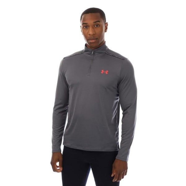 Under Armour Mens Tech Quarter Zip Top - Grey