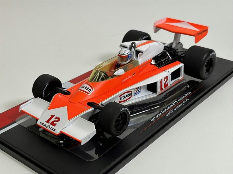 MCG McLaren Ford M23 #12 Texaco Jochen Maas 3rd GP Germany 1976 1:18 Model Car Group 18613F