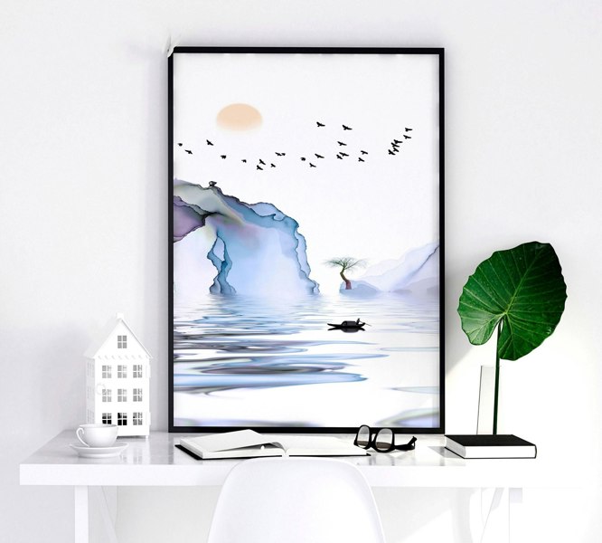 Japan art work | set of 3 framed wall art