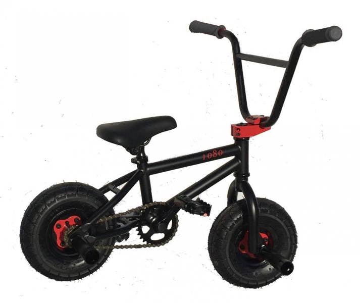 1080 Stunt Freestyle Mini BMX Bike - Black Red