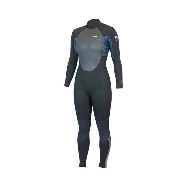 Alder Stealth Womens 4/3 Back Zip Wetsuit Slate