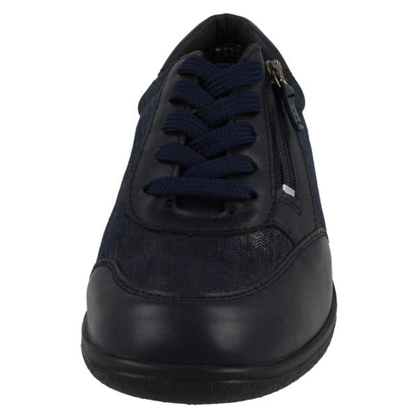 DB Shoes Ladies DB Shoes Wide Fit With Stretch Casual Lace Up/Zip Shoes Wayfaring
