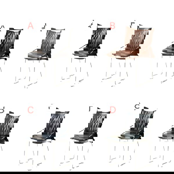 Rit Concept Egan Dining Chair With Armrests, Leather