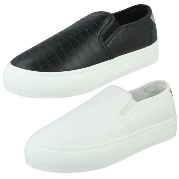 Spot On Ladies Spot On Casual Platform Shoes