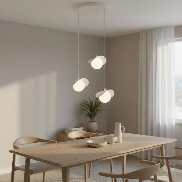 Emibig RITUAL Pendant lamp 3 x G9 White with White Shade