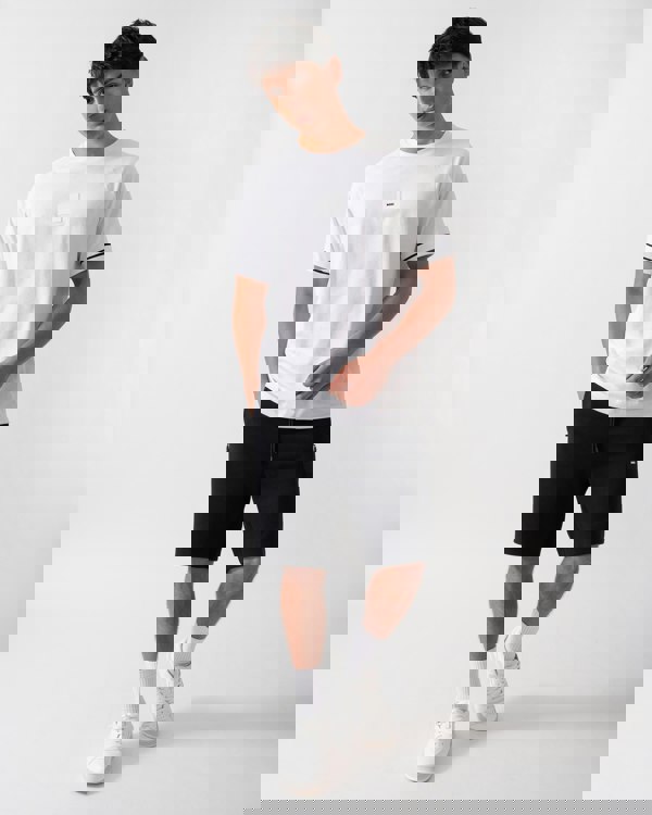 BOSS Green Tee Rib AC Mens T-Shirts - White 100