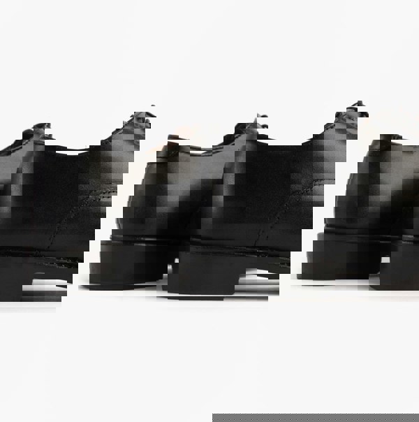 Grafters DUSTIN Mens Leather Oxford Cadet Shoes Black