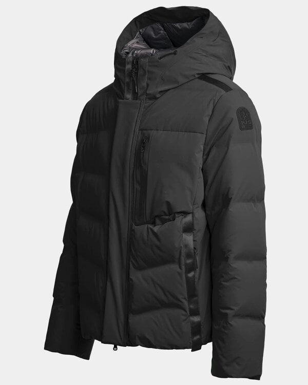Parajumpers Taiga 2.0 Mens Hooded Down Jacket - Black 541