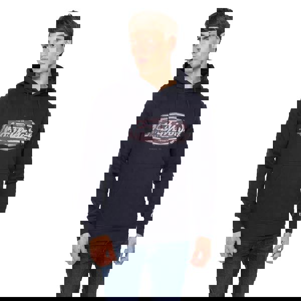 Crosshatch Mens Hellmere Hoodie - Navy