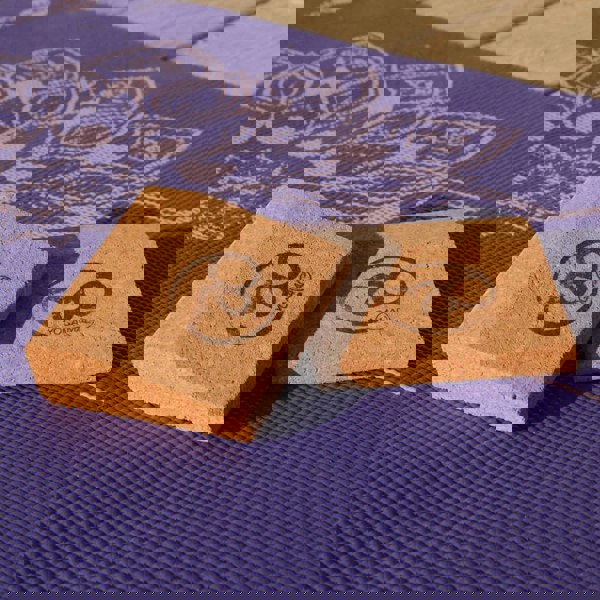 Fitness Mad Yoga Mad Mini Cork Yoga Wedge (Pack of 2)