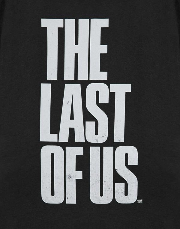 The Last Of Us Mens Black Text Block Short Sleeved T-Shirt