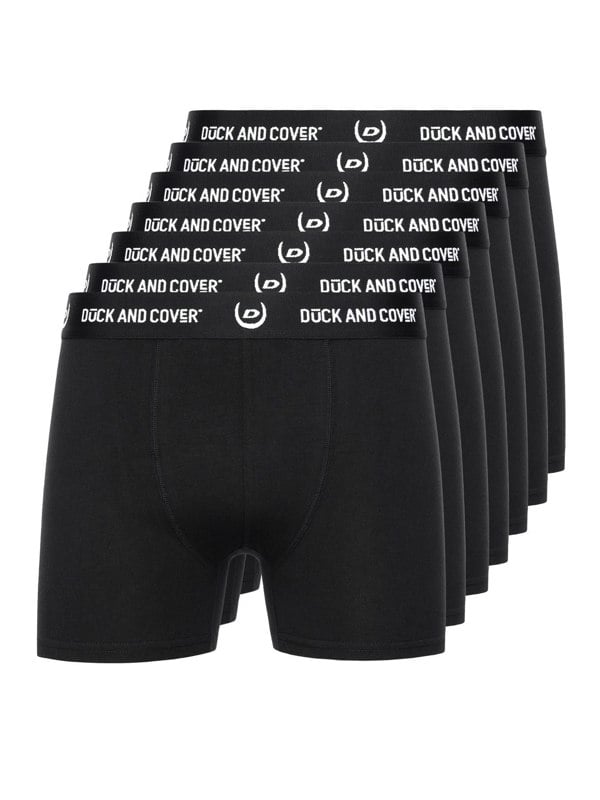 Duck and Cover Anvilli Boxers 7pk Black