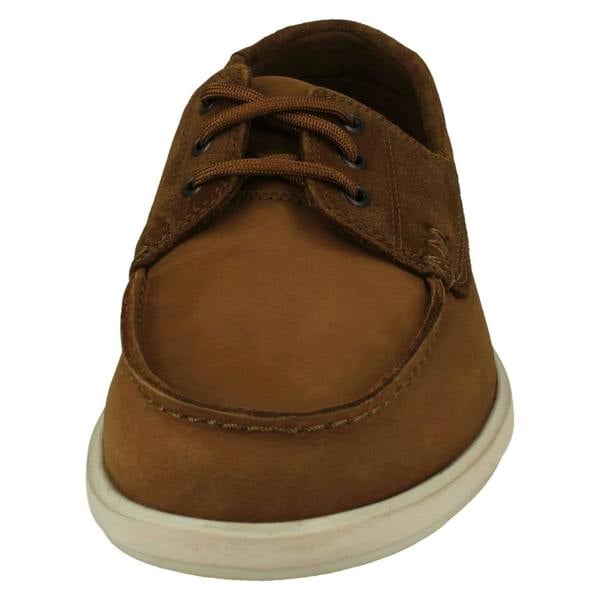 Clarks Mens Clarks Relaxed Style Lace Up Deck Shoes Bratton Boat