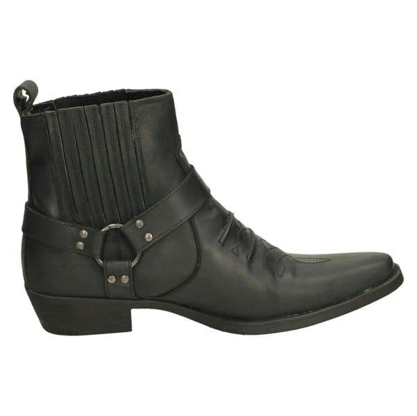 Maverick Mens Maverick Leather Ankle Cowboy Boots A3003
