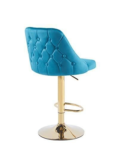HYGRAD BUILT TO SURVIVE Velvet Bar Stools Height Adjustable Swivel Soft Padded Velvet Kitchen Bar Stools Home Bar Kitchen Counter Bar stools