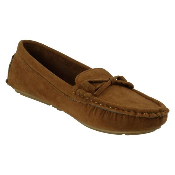 Spot On Ladies Spot On Lightweight Moccasins F3127