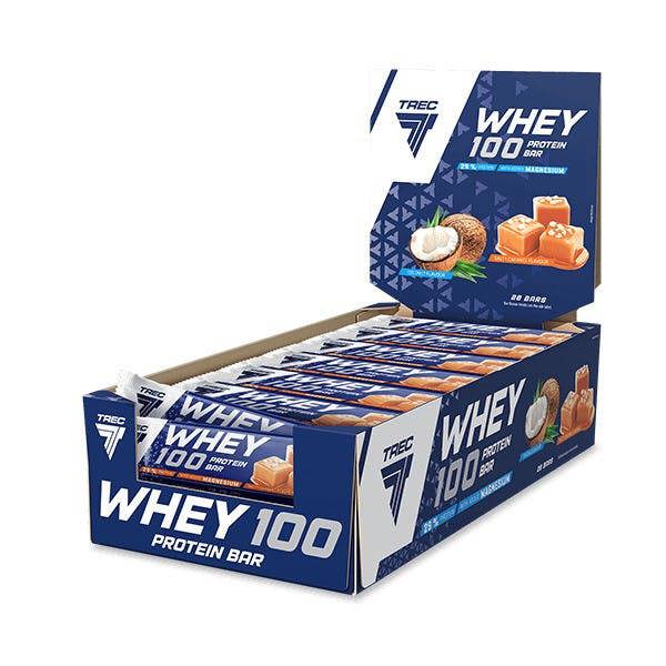 Trec Nutrition Whey 100 Protein Bar, Salty Caramel - 28 x 40g